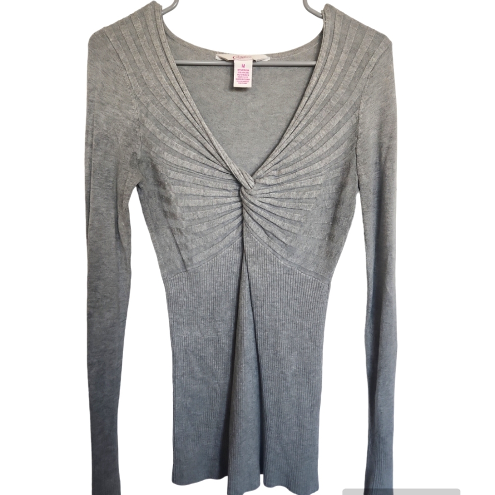 Candie's Women Scrunch Front Long Sleeve Sweater Shirt Size Medium